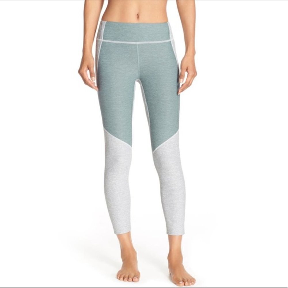 Outdoor voices color block warm up leggings